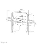 Picture of Neomounts WL30S-910BL16 TV pillar mount 40-75" - fixed - lockable - diam. 25-100 cm - portrait