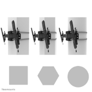 Picture of Neomounts WL35S-910BL16 TV pillar mount 40-75" - tiltable - lockable - diam. 25-100 cm - portrait
