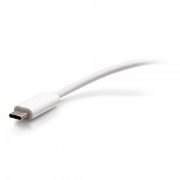 Picture of C2G USB-C® to HDMI®, VGA, USB-A, and RJ45 Multiport Adapter - 4K 30Hz - White