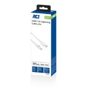 Picture of ACT USB 2.0 charging/data cable C male - Lightning male 2 meters, MFI certified