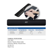 Picture of ACT Ergonomic wrist pad for keyboards
