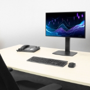 Picture of ACT Monitor arm 32" office, free standing with gas spring, 1 monitor