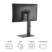 Picture of ACT Monitor arm 32" office, free standing with gas spring, 1 monitor