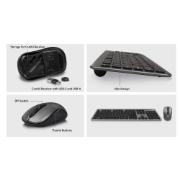 Picture of ACT Wireless Keyboard and Mouse set, USB-C/USB-A combi receiver (Qwerty/US layout)