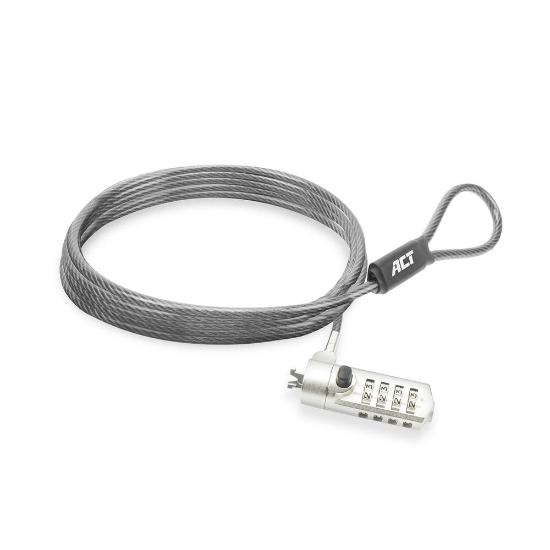 Picture of ACT Nano Laptop Lock with combination lock