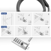Picture of ACT Nano Laptop Lock with combination lock