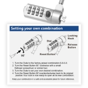 Picture of ACT Nano Laptop Lock with combination lock