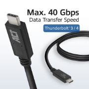 Picture of ACT USB4® 40Gbps cable, USB-C, USB-IF certified, 0.8 meters