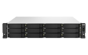 Picture of QNAP TS-h1887XU-RP NAS Rack (2U) Intel Xeon E E-2334 16 GB DDR4 0 TB QuTS hero Black, White