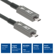 Picture of ACT USB-C 3.2 Gen2 Active Optical Cable (AOC) connection cable, 5m