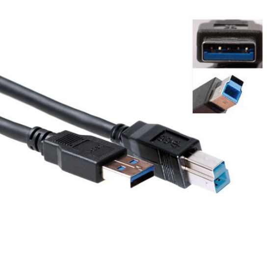 Picture of ACT USB 3.2 Gen1 A male - USB B male 3.00 m