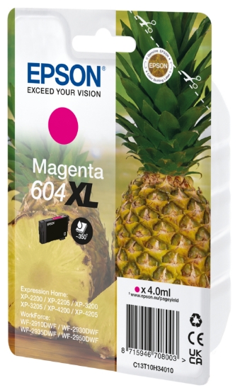 Picture of Epson 604XL ink cartridge 1 pc(s) Original High (XL) Yield Magenta