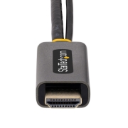 Picture of StarTech.com 1ft (30cm) HDMI to DisplayPort Adapter Cable, Active 4K 60Hz HDMI 2.0 to DP 1.2 Converter, HDR, USB Bus Powered, HDMI Source to DisplayPort Monitor for Laptops/PC