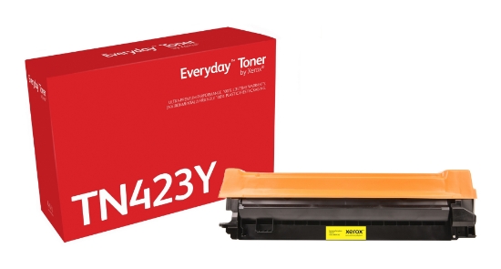Picture of Everyday ™ Yellow Toner by Xerox compatible with Brother TN-423Y, High capacity