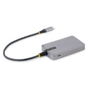 Picture of StarTech.com 4-Port USB-C Hub - 5Gbps - Bus Powered - USB C to 4x USB-A Hub w/ Optional Auxiliary Power Input - Portable Desktop/Laptop USB Hub - 1ft (30cm) Cable - USB Expansion Hub