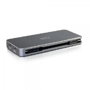 Picture of C2G USB-C[R] Dual Display MST Docking Station with HDMI[R], DisplayPort[TM], VGA and Power Delivery up to 65W - 4K 30Hz