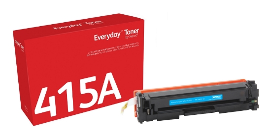 Picture of Everyday ™ Cyan Toner by Xerox compatible with HP 415A (W2031A), Standard capacity
