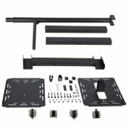 Picture of StarTech.com Mobile Projector and Laptop Stand/Cart - Heavy Duty Portable Projector Stand (2 Shelves, hold 22lb/10kg each) - Height Adjustable Rolling Presentation Cart w/Lockable Wheels