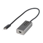 Picture of StarTech.com USB C to Mini DisplayPort Adapter - 4K 60Hz USB-C to mDP Adapter Dongle - USB Type-C to Mini DP Monitor - Video Converter - Works w/Thunderbolt 3-12" Long Attached Cable - Upgraded Version of CDP2MDP