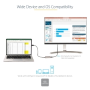 Picture of StarTech.com USB C to Mini DisplayPort Adapter - 4K 60Hz USB-C to mDP Adapter Dongle - USB Type-C to Mini DP Monitor - Video Converter - Works w/Thunderbolt 3-12" Long Attached Cable - Upgraded Version of CDP2MDP