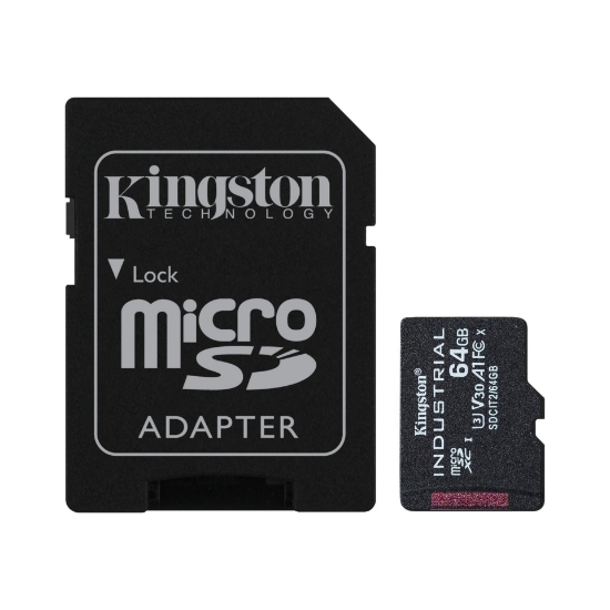 Picture of Kingston Technology Industrial 64 GB MicroSDXC UHS-I Class 10