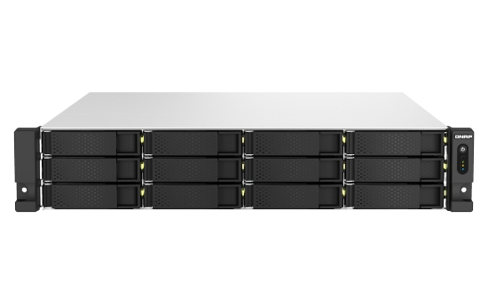 Picture of QNAP TS-H1887XU-RP NAS Rack (2U) Intel Xeon E E-2336 32 GB DDR4 0 TB QuTS hero Black, White