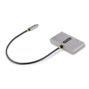 Picture of StarTech.com 3-Port USB-C Hub with Ethernet - 3x USB-A - Gigabit Ethernet - USB 3.0 5Gbps - Bus-Powered - 1ft/30cm Long USB Type-C Host Cable - GbE - Portable USB-C to USB-A Hub
