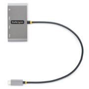 Picture of StarTech.com 3-Port USB-C Hub with Ethernet - 3x USB-A - Gigabit Ethernet - USB 3.0 5Gbps - Bus-Powered - 1ft/30cm Long USB Type-C Host Cable - GbE - Portable USB-C to USB-A Hub