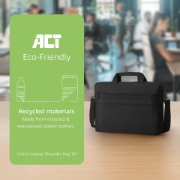Picture of ACT Urban shoulder bag for laptops up to 16”, made from recycled plastic bottles