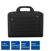 Picture of ACT Urban shoulder bag for laptops up to 16”, made from recycled plastic bottles