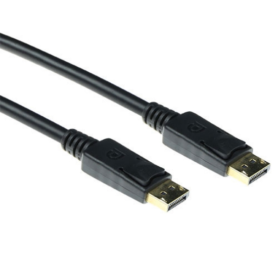 Picture of ACT 1 meter DisplayPort cable male - DisplayPort male, power pin 20 not connected