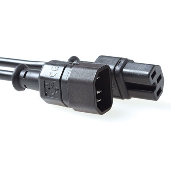 Picture of ACT Powercord C14 - C15 black 2.5 m