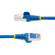 Picture of StarTech.com 2m CAT6a Ethernet Cable - Blue - Low Smoke Zero Halogen (LSZH) - 10GbE 500MHz 100W PoE++ Snagless RJ-45 w/Strain Reliefs S/FTP Network Patch Cord