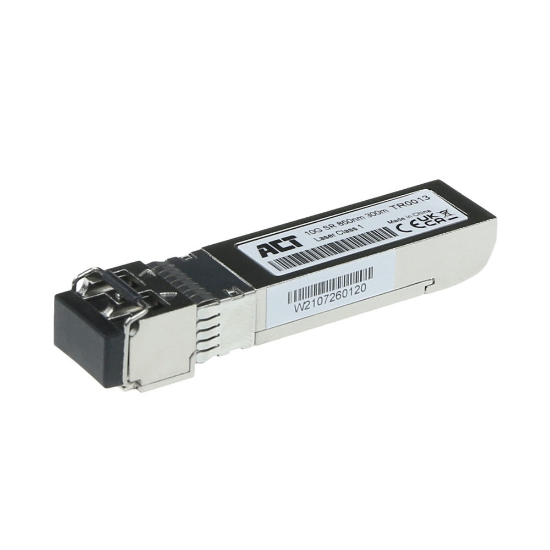 Picture of ACT SFP+ SR transceiver coded for Cisco SFP-10G-SR