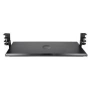 Picture of StarTech.com Under-Desk Keyboard Tray, Clamp-on Ergonomic Keyboard Holder, Up to 12kg (26.5lb), Sliding Keyboard and Mouse Drawer with C-Clamps, Height Adjustable Keyboard Tray (3.9/4.7/5.5 in)
