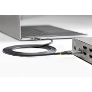 Picture of StarTech.com 3ft (1m) Side Screw Locking USB C Cable 10Gbps - USB-IF Certified USB-C Cable - USB 3.1/3.2 Gen 2 Type-C Cable - 100W (5A) Power Delivery Charging, DP Alt Mode - Dual Screw Lock - USB-C Cord Charge/Sync