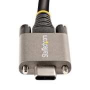 Picture of StarTech.com 3ft (1m) Side Screw Locking USB C Cable 10Gbps - USB-IF Certified USB-C Cable - USB 3.1/3.2 Gen 2 Type-C Cable - 100W (5A) Power Delivery Charging, DP Alt Mode - Dual Screw Lock - USB-C Cord Charge/Sync