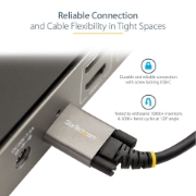 Picture of StarTech.com 3ft (1m) Side Screw Locking USB C Cable 10Gbps - USB-IF Certified USB-C Cable - USB 3.1/3.2 Gen 2 Type-C Cable - 100W (5A) Power Delivery Charging, DP Alt Mode - Dual Screw Lock - USB-C Cord Charge/Sync