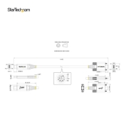 Picture of StarTech.com 3ft (1m) Side Screw Locking USB C Cable 10Gbps - USB-IF Certified USB-C Cable - USB 3.1/3.2 Gen 2 Type-C Cable - 100W (5A) Power Delivery Charging, DP Alt Mode - Dual Screw Lock - USB-C Cord Charge/Sync
