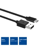 Picture of ACT USB 3.2 Gen1 charging/data cable A male - C male 1 meter, nylon
