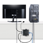 Picture of StarTech.com 4K70IC-EXTEND-HDMI AV extender AV transmitter & receiver Black