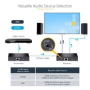 Picture of StarTech.com 4K70IC-EXTEND-HDMI AV extender AV transmitter & receiver Black