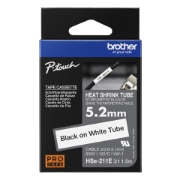 Picture of Brother HSE-211E label-making tape Black on white