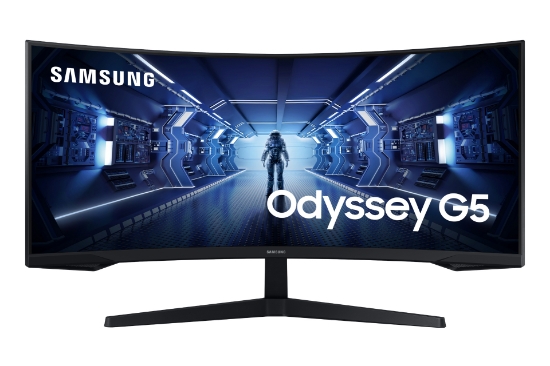 Picture of Samsung G55T computer monitor 86.4 cm (34") 3440 x 1440 pixels UltraWide Quad HD LED Black