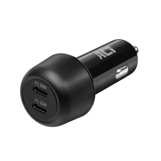 Picture of ACT 2-port USB-C Fast Car Charger 45W with Power Delivery