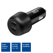 Picture of ACT 2-port USB-C Fast Car Charger 45W with Power Delivery