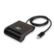 Picture of ACT External USB-C Smartcard eID Card Reader, black
