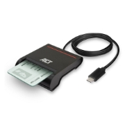 Picture of ACT External USB-C Smartcard eID Card Reader, black