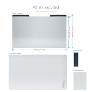 Picture of StarTech.com Laptop Privacy Screen for 15.6" Notebook - Magnetic Removable Laptop Display Security Filter - Blue Light Reducing Screen Protector - 16:9 - Matte/Glossy - +/-30 Degree