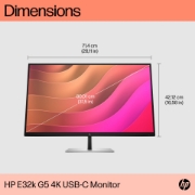 Picture of HP E32k G5 4K USB-C Monitor